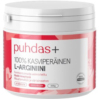 Растительный L аргинин Puhdas+ L-Arginiini порошок 200 гр Растительный L аргинин Puhdas+ L-Arginiini порошок 200 гр