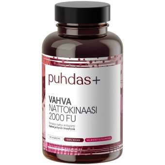Экстракт натто наттокиназа Puhdas+ Vahva Nattokinaasi 2000 FU 120 капсул Экстракт натто наттокиназа Puhdas+ Vahva Nattokinaasi 2000 FU 120 капсул