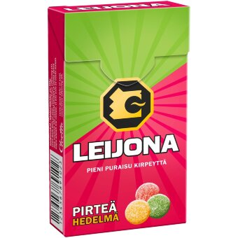 Фруктовые пастилки Leijona Pirteä 32 гр Фруктовые пастилки Leijona Pirteä 32 гр